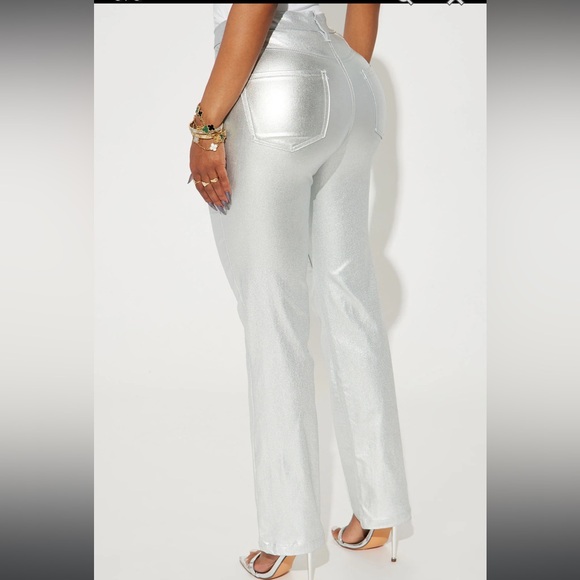 Metallic Pant - Silver - Picture 3 of 3